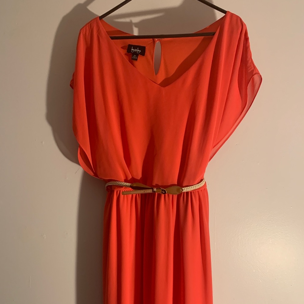 By& By Pretty short sleeve Coral dress 2X